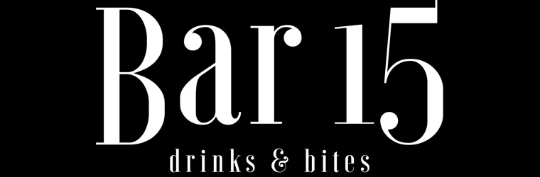 Bar 15 — drinks & bites logo